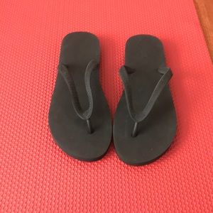 JCREW Black Flip Flops